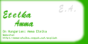 etelka amma business card